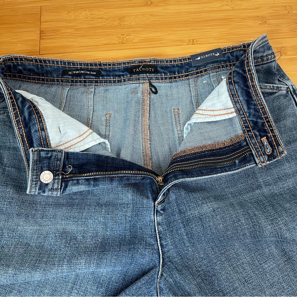 Talbots Wide Leg Crop Jean High Waisted New with Tags - Size 14 - Picture 13 of 13